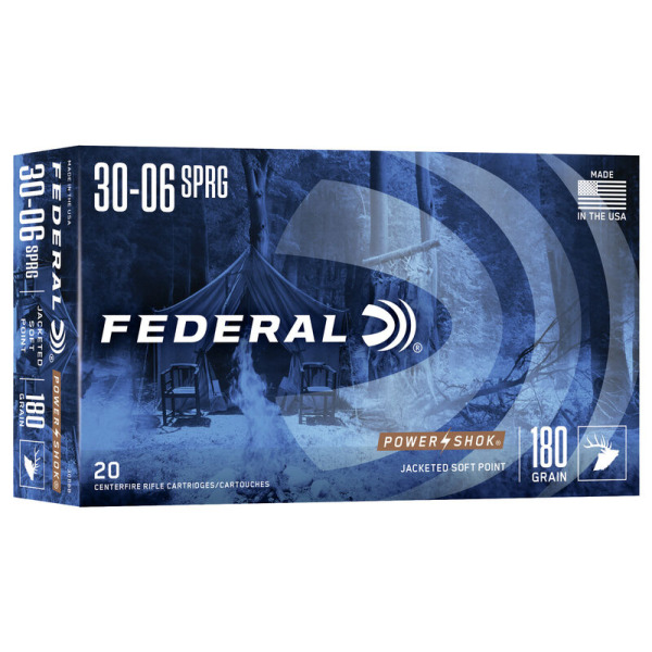 FEDERAL AMMO 30-06 SPR. 180gr SP (P/S) 20/bx 10/cs