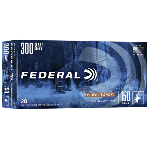FEDERAL AMMO 300 SAVAGE 150gr SP (P/S) 20/bx 10/cs