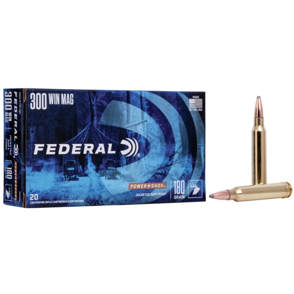 FEDERAL AMMO 300 WINCHESTER 180gr SP (P/S) 20/bx 10/cs