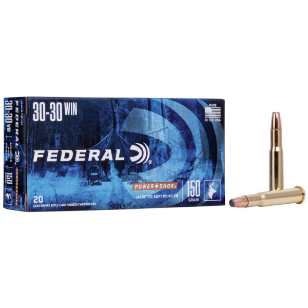 FEDERAL AMMO 30-30 WINCHESTER 150gr FN (P/S) 20/bx 10/cs