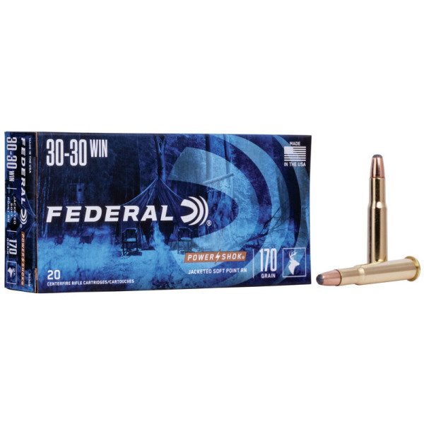 FEDERAL AMMO 30-30 WINCHESTER 170gr SP-RN (P/S) 20/bx 10/cs
