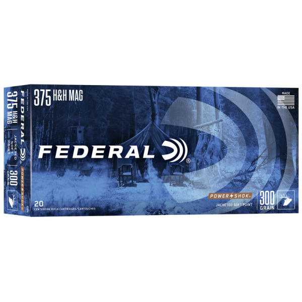 FEDERAL AMMO 375 H&H 300gr SP (P/S) 20/bx 10/cs