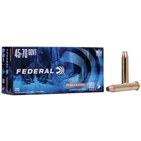 FEDERAL AMMO 45-70 GOVT 300gr HP-FN (P/S) 20/bx 10/cs