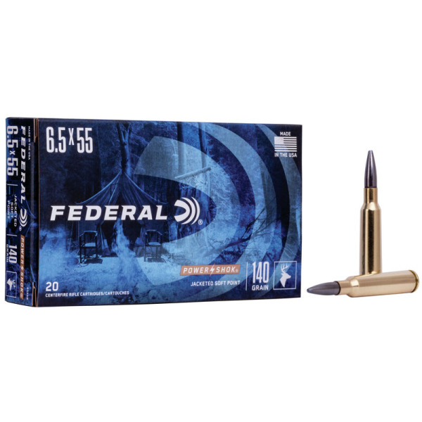 FEDERAL AMMO 6.5x55 140gr SP MOLY (P/S) 20/b 10/c
