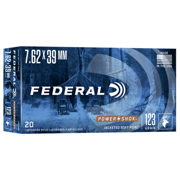 FEDERAL AMMO 7.62x39 123gr SP (P/S) 20/bx 10/cs