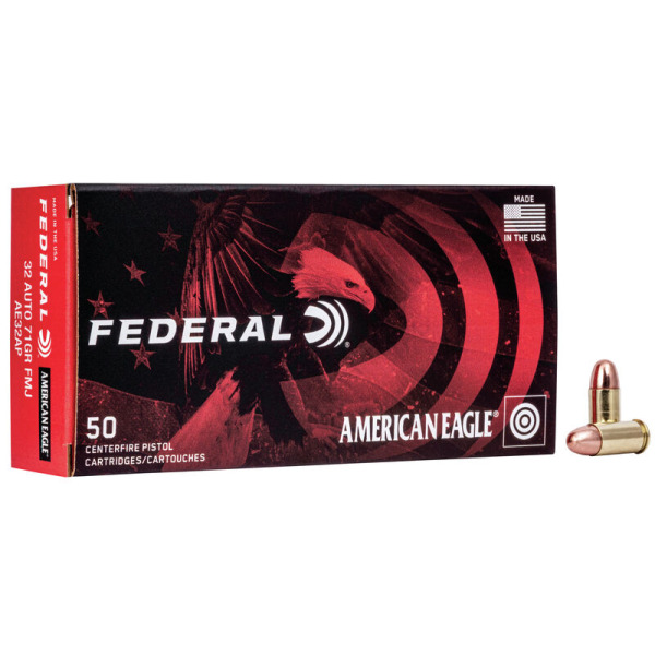 FEDERAL AMMO 32 ACP 71gr FMJ AMERICAN-EAGLE 50/b 20/c
