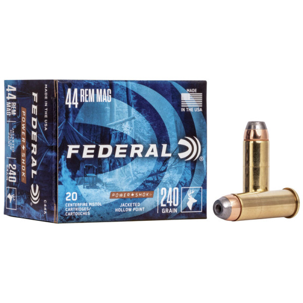 FEDERAL AMMO 44 MAG 240gr JHP (P/S) 20/bx 25/cs