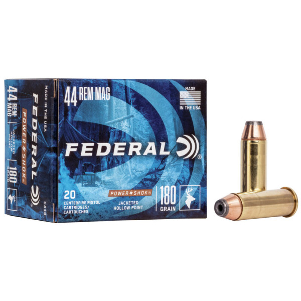 FEDERAL AMMO 44 MAG 180gr JHP (P/S) 20/bx 25/cs