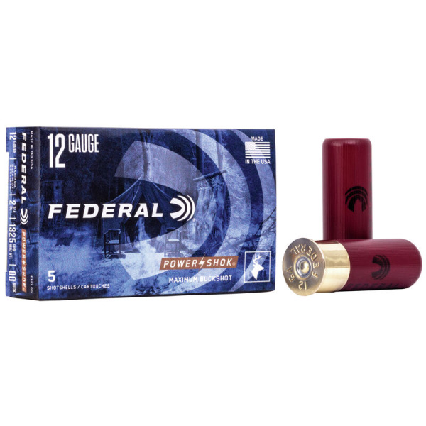 FEDERAL BUCK 12ga 2.75" MAXd 00-9pellet 5/bx 50/cs