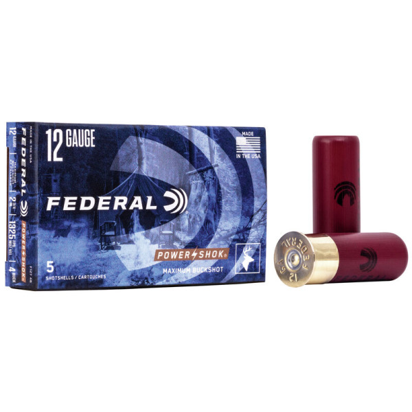 FEDERAL BUCK 12ga 2.75" MAXd #4-27pellet 5/bx 50/cs