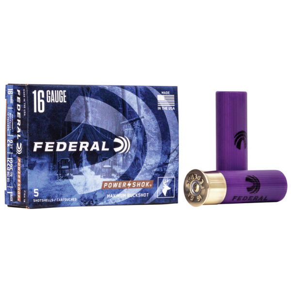 FEDERAL BUCK 16ga 2.75" MAXd #1-12pellet 5/bx 50/cs