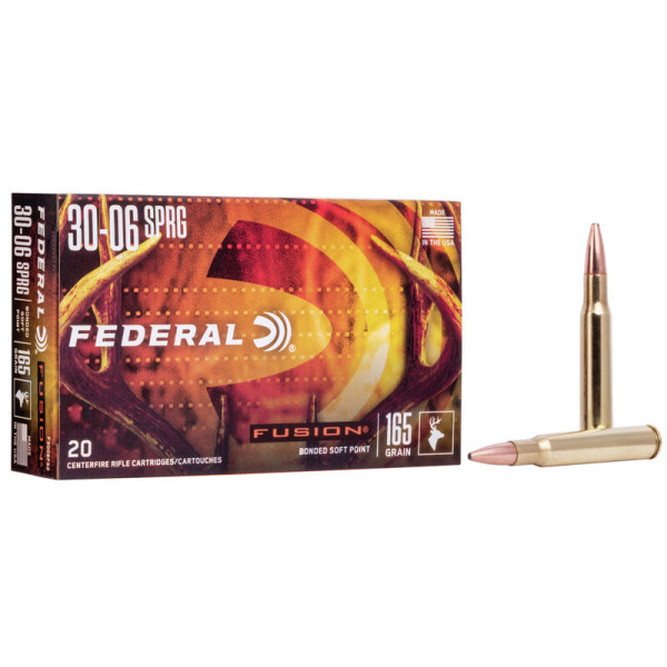 FEDERAL AMMO 30-06 SPR. 165gr FUSION-BT 20/bx 10/cs