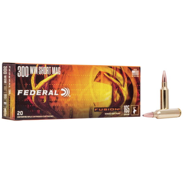 FEDERAL AMMO 300 WSM 165gr FUSION-BT 20/bx 10/cs