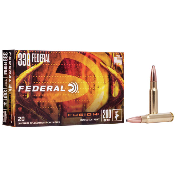 FEDERAL AMMO 338 FEDERAL 200gr FUSION-BT 20/bx 10/cs