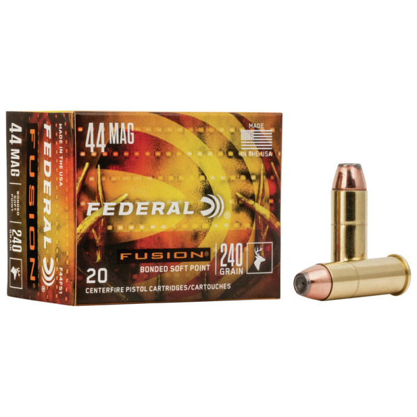 FEDERAL AMMO 44 MAG 240gr FUSION 20/bx 10/cs