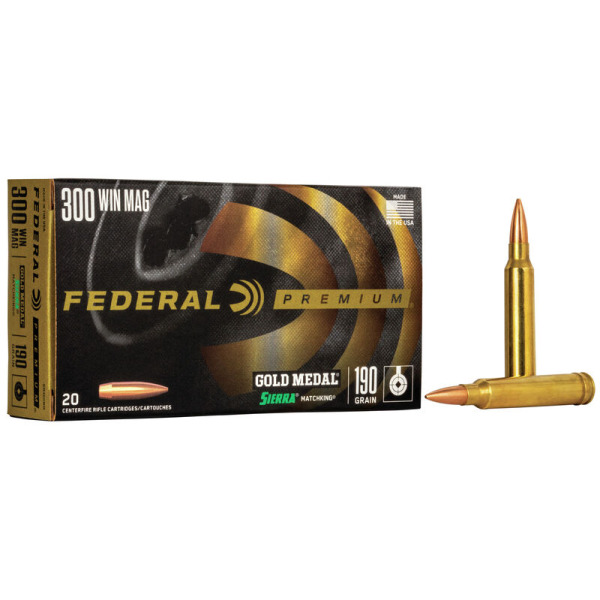 FEDERAL AMMO 300 WINCHESTER 190gr SRA HPBT (G/M) 20/b 10/c