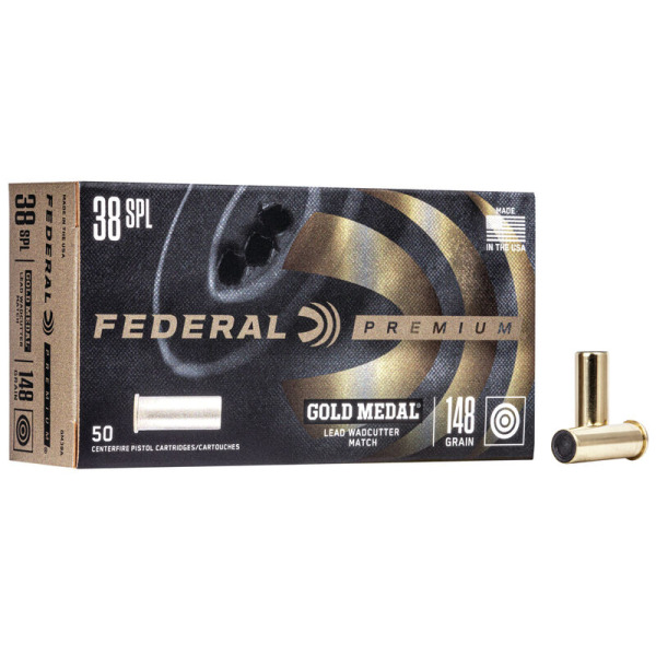 FEDERAL AMMO 38 SPL 148gr LEAD-WC (G/M) 50/b 20/c