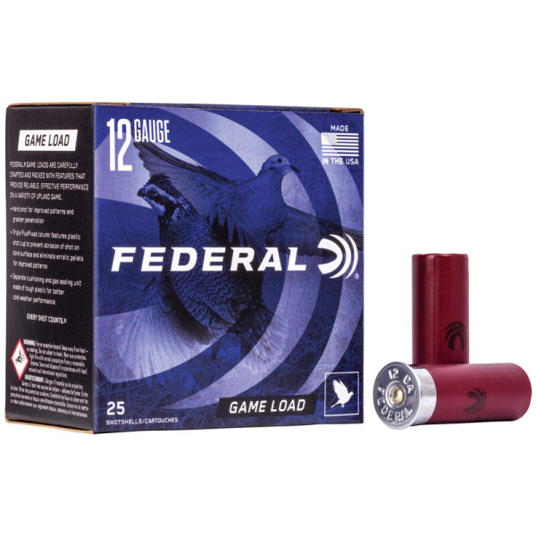 FEDERAL AMMO 12ga 2.75" 3.25d 1oz #7.5 25/bx 10/cs