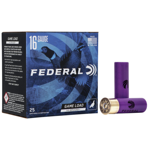 FEDERAL AMMO 16ga 2.75" 3.25d 1-1/8oz #6 25/bx 10/cs