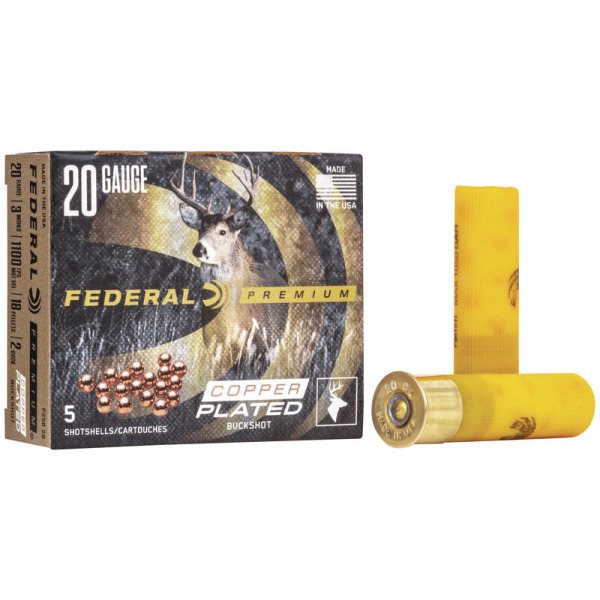 FEDERAL BUCK 20ga 3" MAGd #2-18pellet 5/bx 50/cs