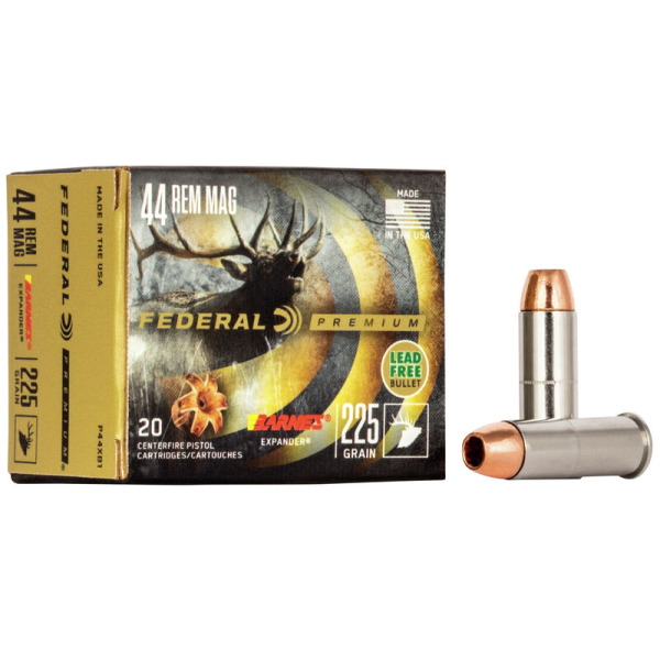 FEDERAL AMMO 44 MAG 225gr BA- EXPANDER(V/S) 20/bx 10/cs