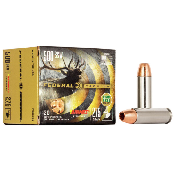 FEDERAL AMMO 500 S&W 275gr BA EXPANDER (V/S) 20/bx 10/c