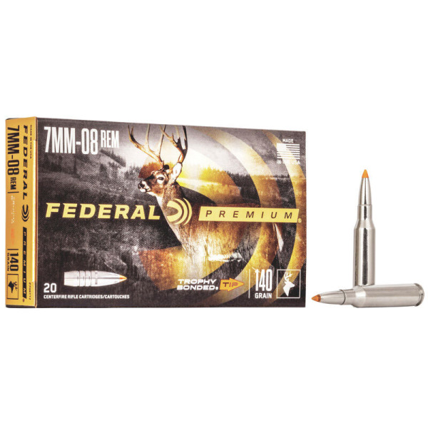 FEDERAL AMMO 7MM-08 REMINGTON 140gr TBT (V/S) 20/bx 10/cs
