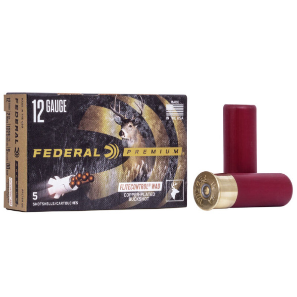 FEDERAL BUCK 12ga 2.75" 1325- fps 00-9pellet 5/bx 50/cs