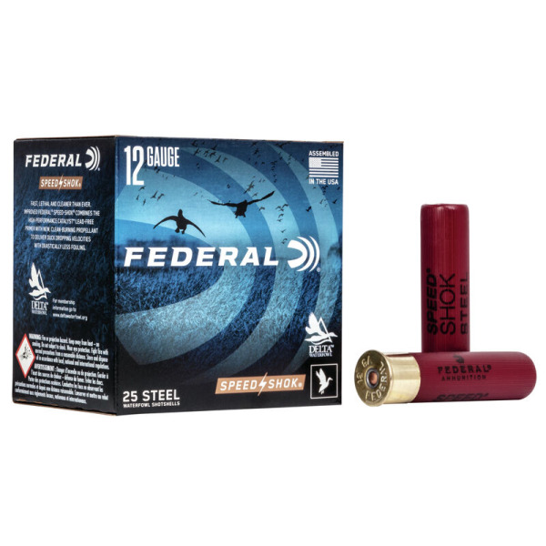 FEDERAL AMMO 12ga 3.5" STEEL 1550fps 1-3/8 #3 25b 10c