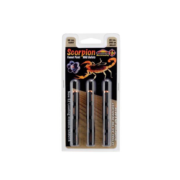 HARVESTER SCORPION 50cal SABOT w/45c 260g HP 12/PK
