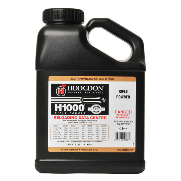 Hodgdon H1000 Smokeless Powder 8 Pound
