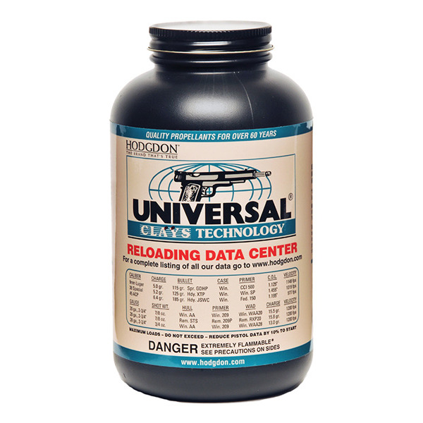 Hodgdon Universal Clays Smokeless Powder 1 Pound