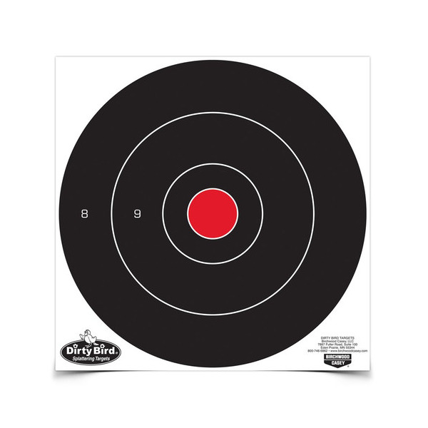 BIRCHWOOD-CASEY DIRTY-BIRD 12" BULL'S EYE TGT 12pkg 6/cs