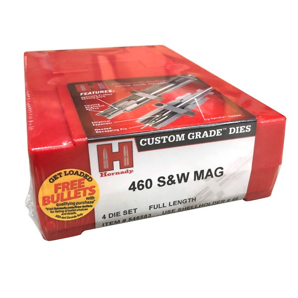 HORNADY 460 S&W SER. V FL 4- DIE SET TITANIUM, S/H #46