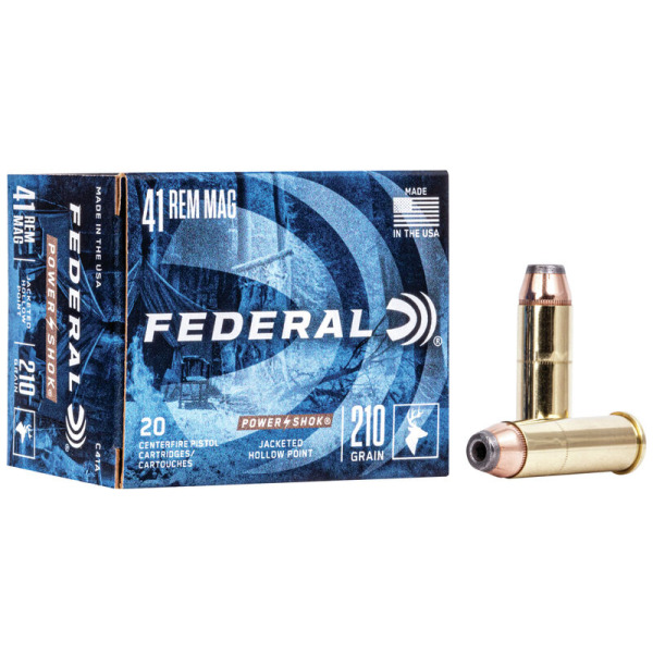 FEDERAL AMMO 41 MAG 210gr JHP (P/S) 20/bx 25/cs