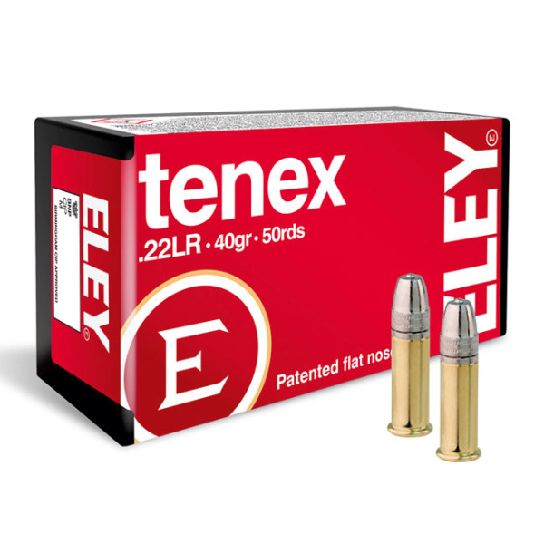 ELEY AMMO 22LR 40gr LDFN TENEX EPS RIFLE 50b 100c