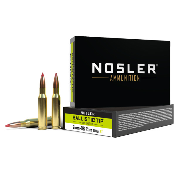 NOSLER AMMO 7MM-08 140gr BallisticTip 20/bx 10/cs