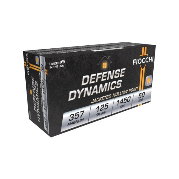 FIOCCHI AMMO 357 MAG 125gr JHP 50/bx 20/cs
