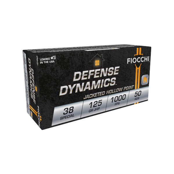 FIOCCHI AMMO 38 SPL 125gr JHP 50/bx 20/cs