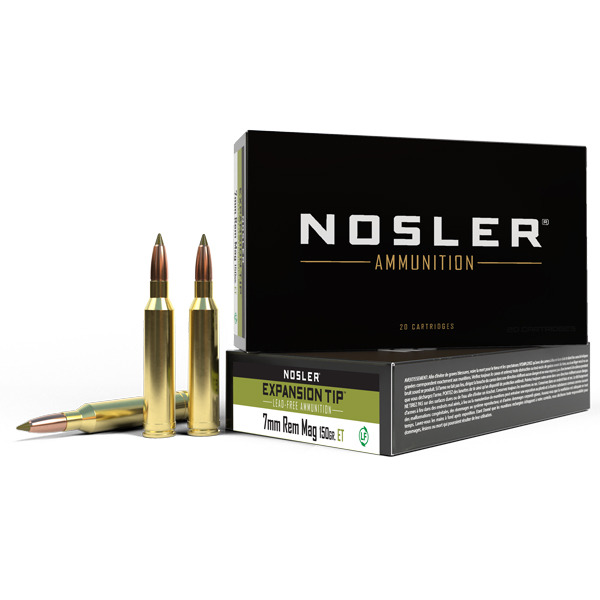 NOSLER AMMO 7MM REMINGTON MAG 150gr E-TIP 20/bx 10/cs