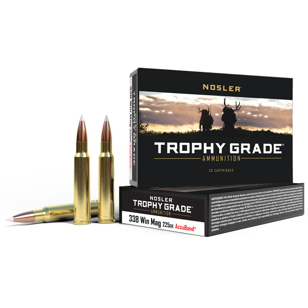 NOSLER AMMO 338 WINCHESTER MAG 225gr AccuBond 20/b 10/c