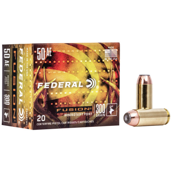 FEDERAL AMMO 50 AE 300gr FUSION 20/bx 10/cs
