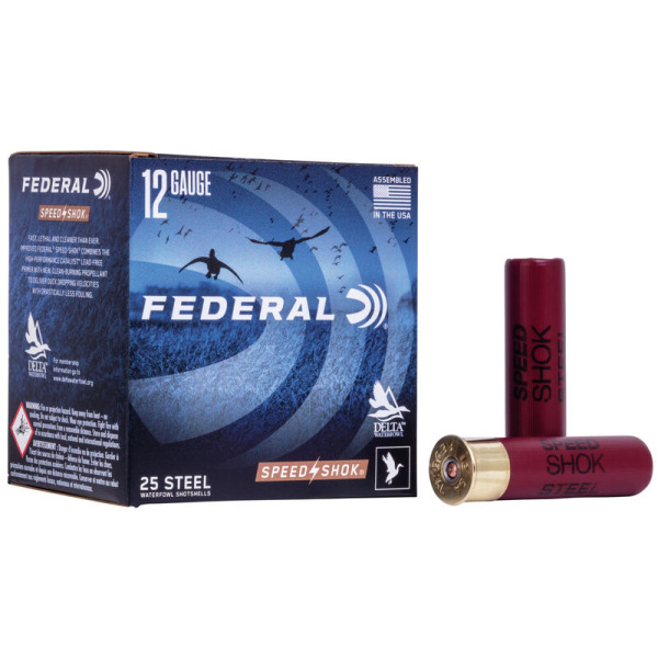 FEDERAL AMMO 12ga 3.5" STEEL 1500fps 1.5oz #BB 25b 10c