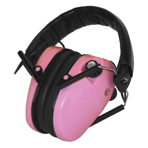 CALDWELL EMAX LOW PROFILE STEREO EAR MUFFS PINK
