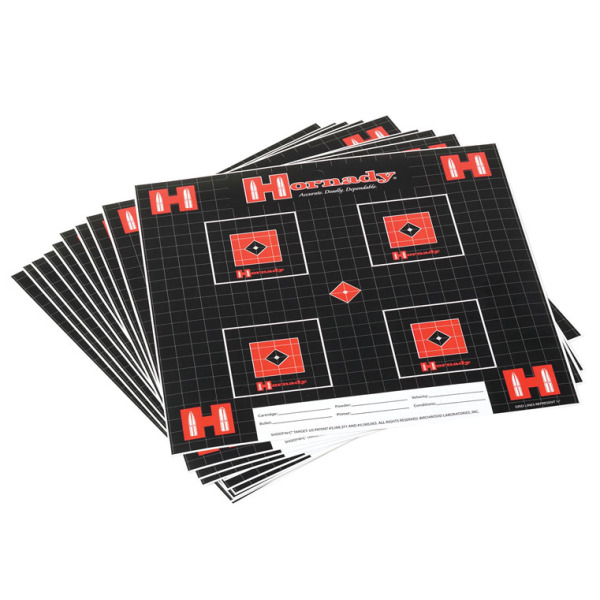 HORNADY L-N-L TARGETS 12"x12" .5in GRID 10-PK