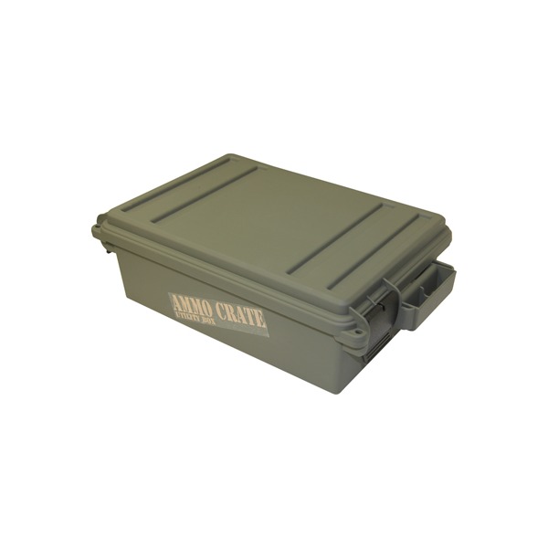MTM AMMO CRATE FLAT ARMY GREEN IN:17.2"x10.7"x5.5"