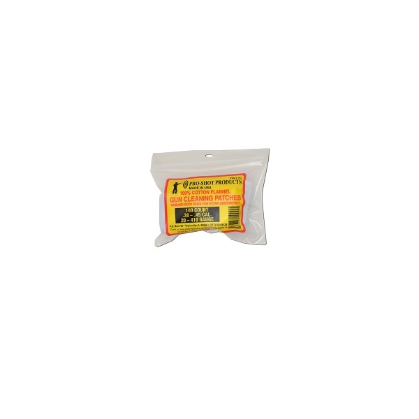 PRO SHOT 38-45c/410-20ga PATCHES 2.25" SQR 100/PKG