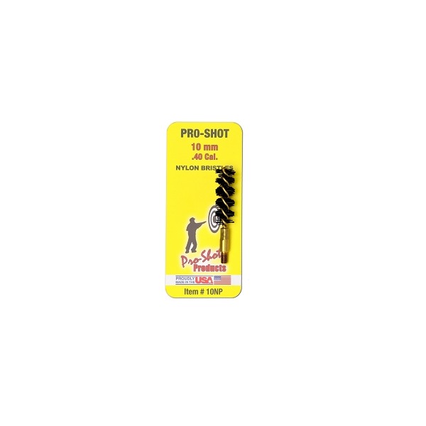 PRO SHOT 10m PISTOL BRUSH NYLON/BRASS CORE 12/CS