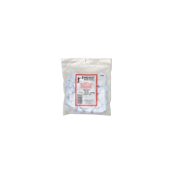 PRO SHOT 17c/22rf PATCHES 3/4" SQUARE 1000/PKG 12/C