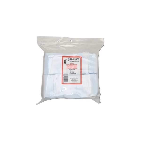 PRO SHOT 45c/16-12ga PATCHES 3" SQR 500/PKG